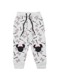 Grey Mickey Mouse Printed Track Bottom