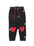 Black Mickey Mouse Printed Track Bottom