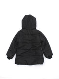 Black Front Open Hooded Jacket