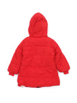 Red Front Open Hooded Jacket