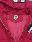 Red Front Open Hooded Jacket