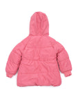 Pink Front Open Hooded Jacket