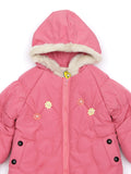 Pink Front Open Hooded Jacket