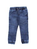 Deep Blue Mild Distressed Straight Fit Jeans