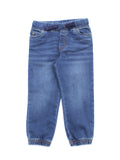 Blue Mild Distressed Straight Fit Jogger Jeans