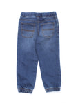 Blue Mild Distressed Straight Fit Jogger Jeans