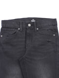 Black Mild Distressed Straight Fit Jeans