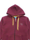 Front Open Hooded Sweatshirt - Maroon