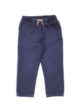 Mild Distressed Straight Fit Jeans - Navy Blue