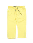 Peach Finish Straight Fit Trouser - Yellow
