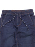 Mild Distressed Straight Fit Jogger Jeans - Navy Blue