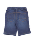 Denim Shorts Turn Up Bottom - Blue