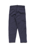 Peach Finish Straight Trouser - Navy Blue