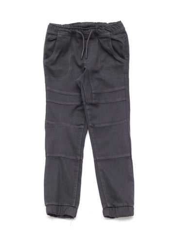 Mild Distressed Straight Fit Jogger Jeans - Dark Grey