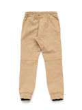 Mild Distressed Straight Fit Jogger Jeans - Beige