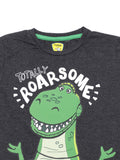 Dinosaur Print Tshirt - Grey