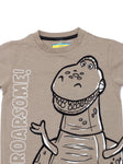 Dinosaur Print Tshirt - Brown