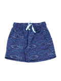 Shark Printed Short - Blue