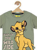 Lion Print Tshirt - Green