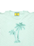 Palm Tree Embellished Top - Green