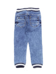 Elastic Waist Jogger Jeans - Blue