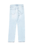Distressed Straight Fit Jeans - Blue