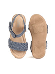 Sandals With Velcro Closure - Blue