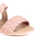Sandals With Velcro Closure - Pink