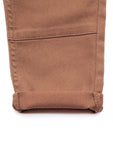 Cross Pocket Cotton Trousers - Brown