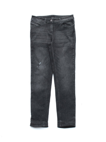 Mild Distressed Regular Fit Jeans - Black