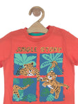 Tiger Print Tshirt  - Orange