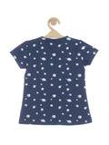 Magic Print Top - Navy Blue