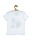 Animal Painting Tshirt With Patch - White