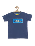 Applique Print Tshirt - Blue
