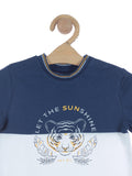 Tiger Print Tshirt - Blue