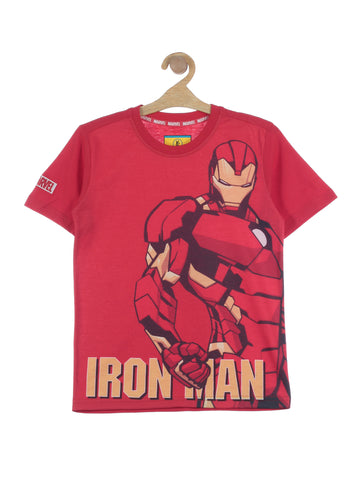 Iron Man Print Tshirt - Red