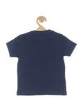 Scooter Print Tshirt - Navy Blue