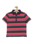 Striped Tshirt With Collar - Multi