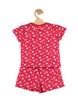 Minnie Mouse Print Girl Set - Red