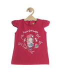 Doll Printed Top - Red