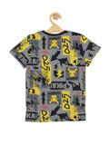 Pikachu Printed Tshirt - Grey