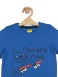 Skate Dog Print - Blue