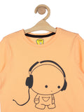 Cartoon Printed Tshirt - Orange