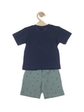 Printed Boys Set - Blue