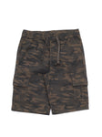 Army Print Shorts  - Green