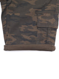 Army Print Shorts  - Green