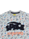 Rocket Print Boys Set - Grey