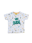 Lil Dude Pineapple Print Boys Set - Grey