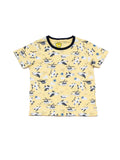 Aeroplane Printed Night Suit - Yellow