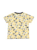 Aeroplane Printed Night Suit - Yellow